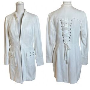 INC Stand-Collar Ponte-Knit Zip Coat